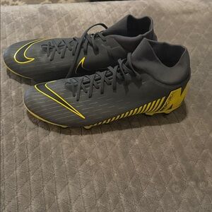 Nike Mercurial Cleats - Black and Yellow